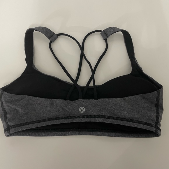 Lululemon Free to Be sports bra size 8 dark gray - Picture 2 of 3